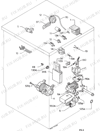 Взрыв-схема стиральной машины Zanussi WDJ1094 - Схема узла Electrical equipment 268