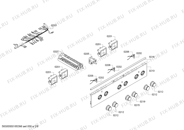 Схема №5 HC422210 с изображением Стеклокерамика для духового шкафа Siemens 00688721