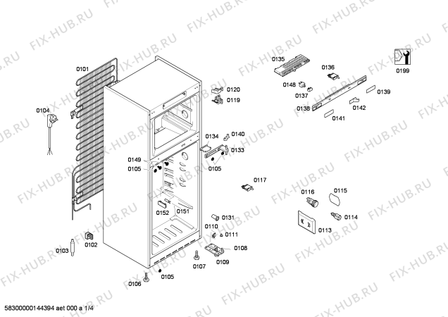 Схема №4 KD40NA63NE с изображением Дверь для холодильника Siemens 00247664