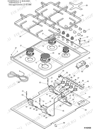 Схема №1 EU640AMK (F019653) с изображением Конфорка для плиты (духовки) Indesit C00065583