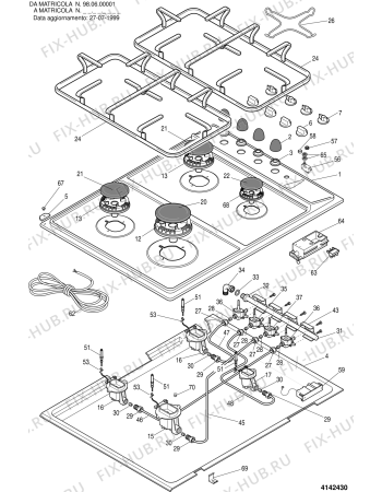 Схема №1 EU640ABG (F019670) с изображением Конфорка для электропечи Indesit C00065580