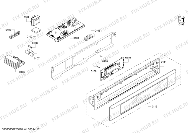 Схема №5 DM301ES с изображением Скоба для духового шкафа Bosch 00608807