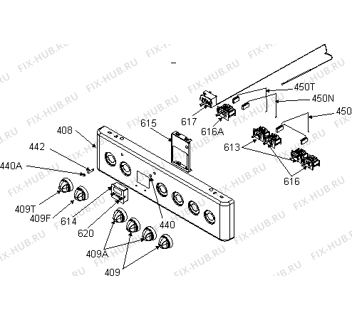 Взрыв-схема плиты (духовки) Gorenje EC57322AW (186424, 358F.10) - Схема узла 05