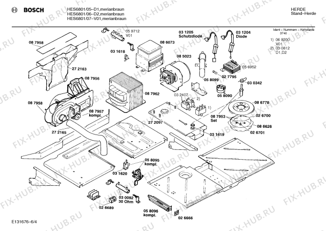 Схема №3 HB79050 с изображением Модуль для плиты (духовки) Siemens 00093610
