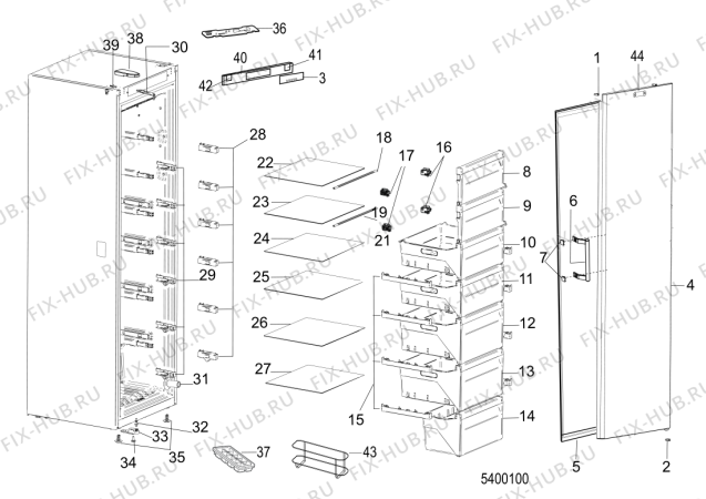 Схема №2 WFC 3C25 F с изображением Запчасть Whirlpool 482000091621