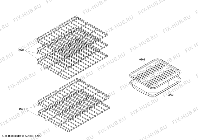 Схема №4 HBN3420UC с изображением Переключатель для плиты (духовки) Bosch 00610063