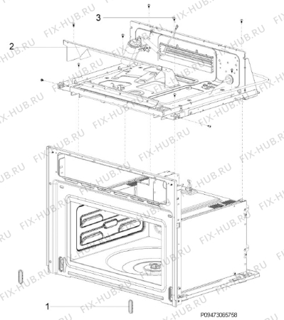 Взрыв-схема микроволновой печи Philco PMDI32 - Схема узла Section 5