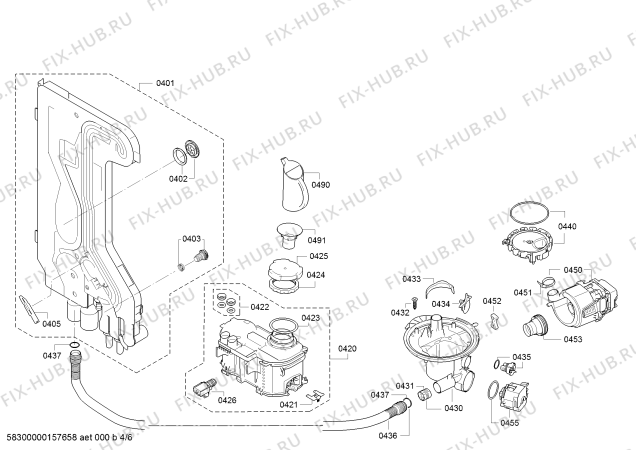 Схема №5 3VS302BP с изображением Панель управления для электропосудомоечной машины Bosch 00706790