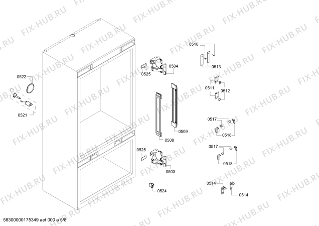 Схема №7 RB472301 Gaggenau с изображением Модуль управления для холодильника Bosch 00743550