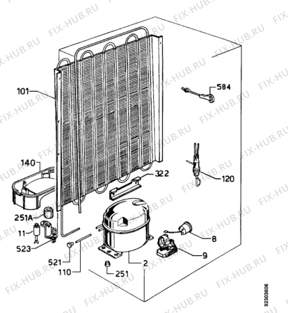Взрыв-схема холодильника Electrolux ER1930I - Схема узла Functional parts