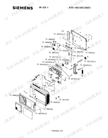 Взрыв-схема аудиотехники Siemens RM8284 - Схема узла 03