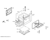 Схема №4 3CGX466B с изображением Крышка для духового шкафа Bosch 00447563