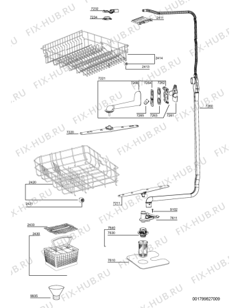 Схема №2 LVI 45 с изображением Мини-ручка для посудомойки Whirlpool 480140102248