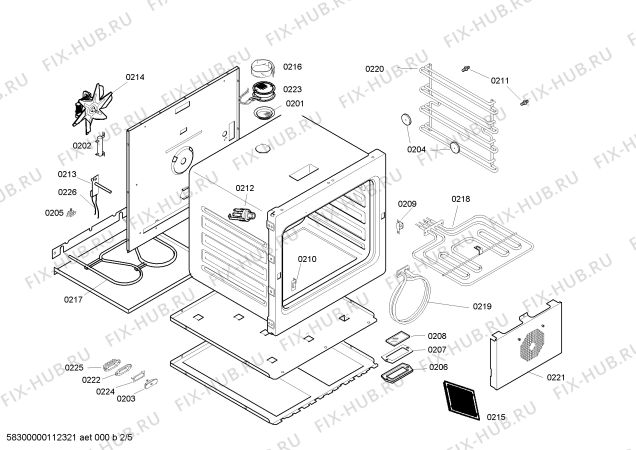 Схема №4 EB271100 с изображением Кабель для плиты (духовки) Bosch 00179615