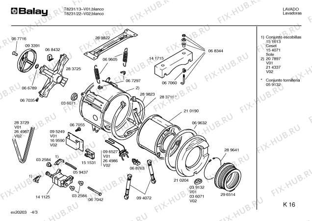 Схема №4 T3544 с изображением Инструкция по эксплуатации для стиральной машины Bosch 00517181