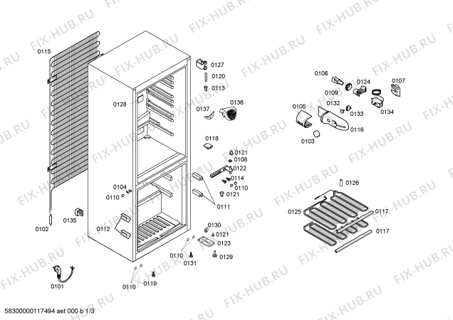 Схема №1 KGV76600 с изображением Конденсатор для холодильника Bosch 00243652