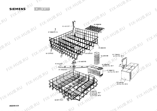 Схема №3 WG520247 с изображением Уплотнение Siemens 00015080