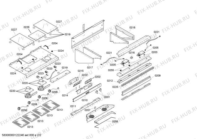 Схема №2 AH600190 с изображением Кабель для электровытяжки Bosch 00267914