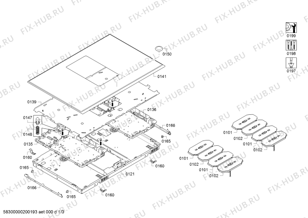 Схема №3 T58BT6BN0 с изображением Решетка для духового шкафа Bosch 11018594