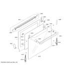 Схема №2 HBG341460S с изображением Ручка двери для духового шкафа Bosch 00667876