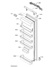 Схема №1 SKD81800C0 с изображением Дверца для холодильника Aeg 140011488016