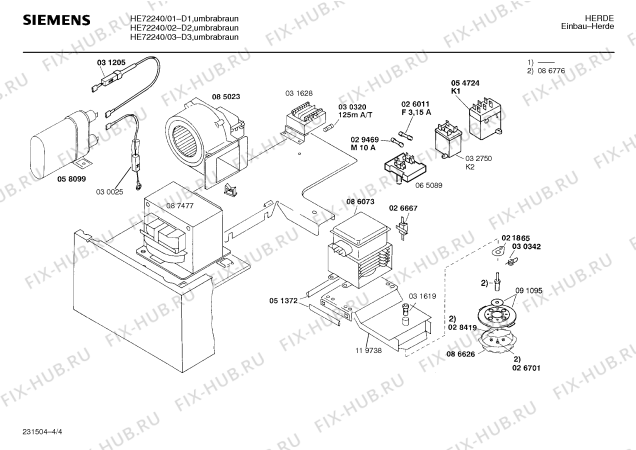 Схема №3 HE72240 с изображением Переключатель для духового шкафа Siemens 00065078