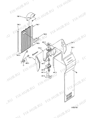 Схема №9 KGN 7070/IN с изображением Фитинг для холодильника Whirlpool 481946699018