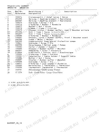 Схема №7 WM206120 WM206 с изображением Шарнир для стиралки Bosch 00159105