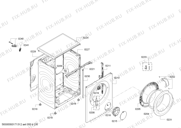 Схема №6 WLK24140 Serie 6 с изображением Панель управления для стиралки Bosch 00792737