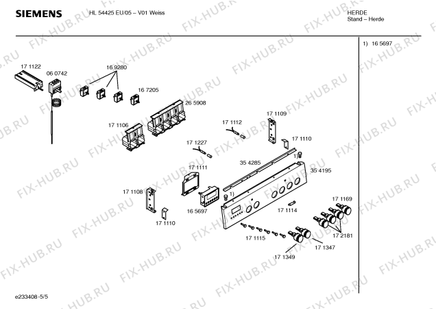 Схема №2 HL54425EU с изображением Инструкция по эксплуатации для духового шкафа Siemens 00524155