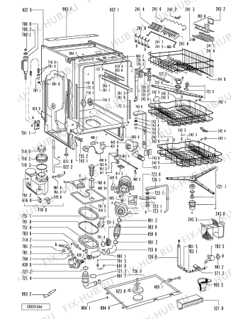 Схема №2 GSX 4778/3 TW с изображением Микромодуль для посудомоечной машины Whirlpool 481221478258