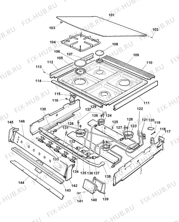 Схема №5 10592G (F031905) с изображением Обшивка для электропечи Indesit C00240501