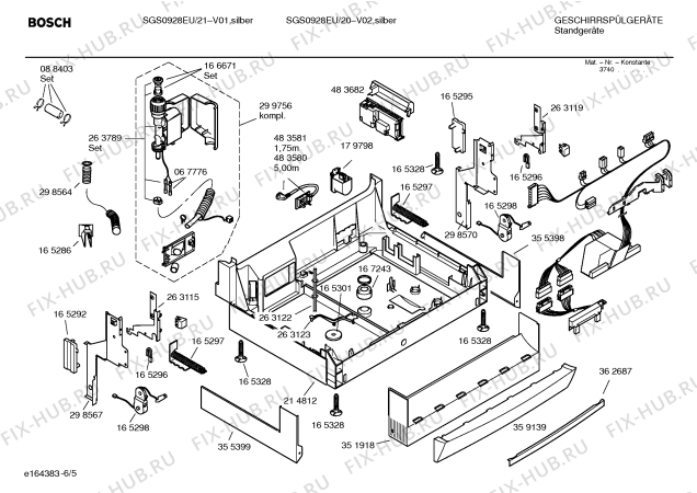 Схема №3 SGU09A12SK Logixx с изображением Краткая инструкция для электропосудомоечной машины Bosch 00588012
