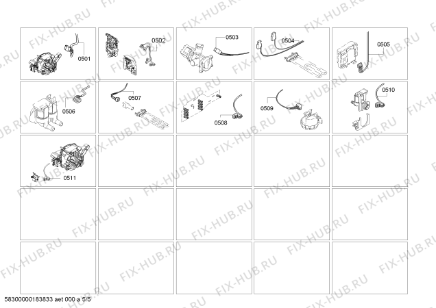 Схема №4 WS12M4FCB iQ500 6.2kg с изображением Ручка выбора программ для стиралки Siemens 00634219