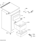 Схема №1 A51100TSW1 с изображением Корпусная деталь для холодильной камеры Aeg 140026258016