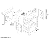 Схема №6 HEI8054U Bosch с изображением Передняя часть корпуса для электропечи Bosch 11005332