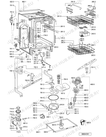 Схема №2 ADG 8733 IX с изображением Затвор для посудомойки Whirlpool 481241758394