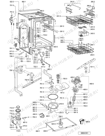 Схема №2 ADP 6600/5 IX с изображением Корзина для посудомойки Whirlpool 481231038904