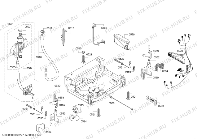 Схема №3 SMV84M30EU Exclusiv SilencePlus с изображением Передняя панель для электропосудомоечной машины Bosch 00708220