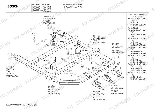 Схема №3 HSV282SPL с изображением Ручка конфорки для плиты (духовки) Bosch 00171580