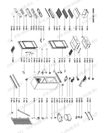 Схема №1 KGG 2765/2 FH с изображением Дверь для холодильника Whirlpool 481944268755
