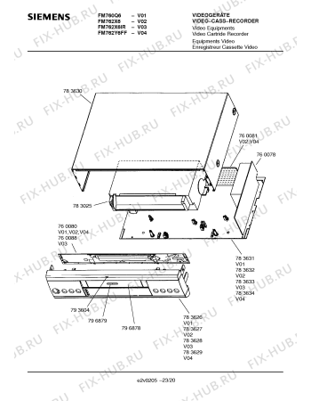 Схема №16 FM762Y6FF с изображением Инструкция по эксплуатации для телевизора Siemens 00531332