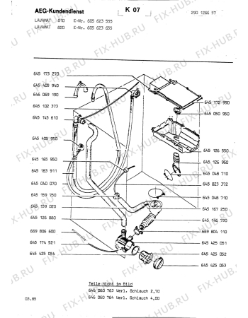 Взрыв-схема стиральной машины Aeg LAV820 - Схема узла Section5