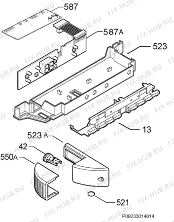 Взрыв-схема холодильника Aeg Electrolux S70300KA2 - Схема узла Diffusor