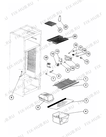 Взрыв-схема холодильника STINOL 256QLZ (F025565) - Схема узла