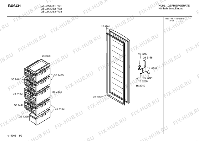 Взрыв-схема холодильника Bosch GSU2430 - Схема узла 02