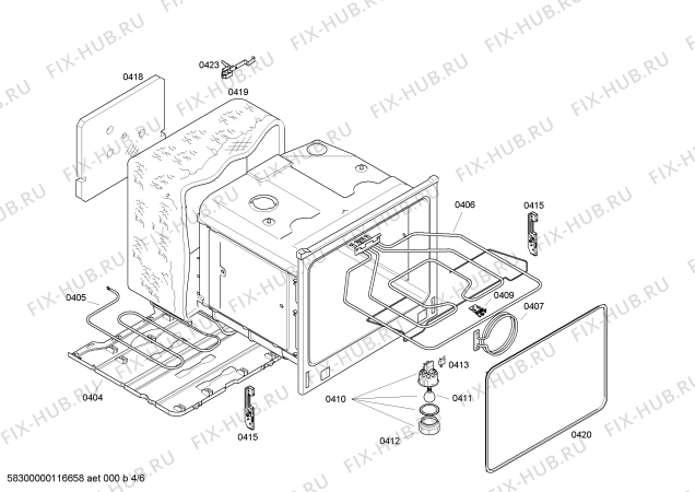 Схема №5 B1422A0 MEGA4422A с изображением Переключатель для плиты (духовки) Bosch 00644988