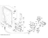 Схема №5 SN25E202EU с изображением Боковая часть корпуса для посудомоечной машины Bosch 00680315
