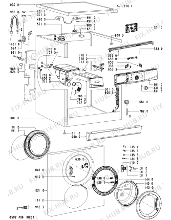 Схема №2 AWO/D 43420 с изображением Декоративная панель для стиральной машины Whirlpool 481245217613