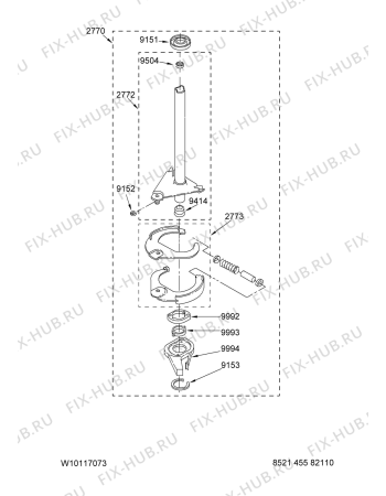 Схема №5 MTW5700TQ0 с изображением Электролиния для стиралки Whirlpool 480110100476